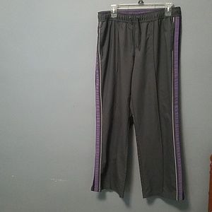 Grey and Purple Athletic Pants